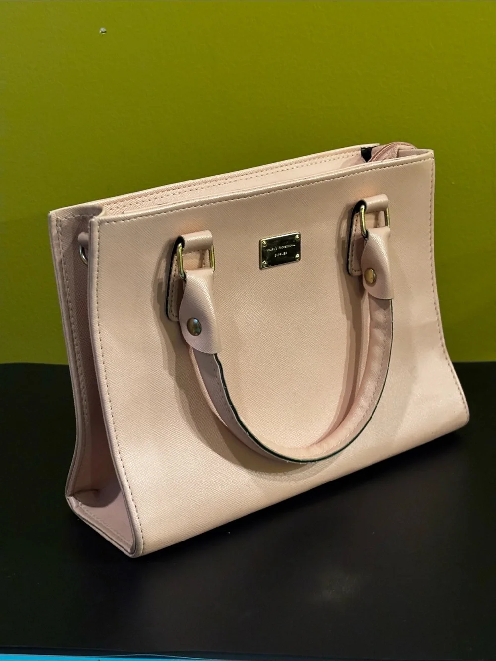 Pale Pink Structured Satchel1222